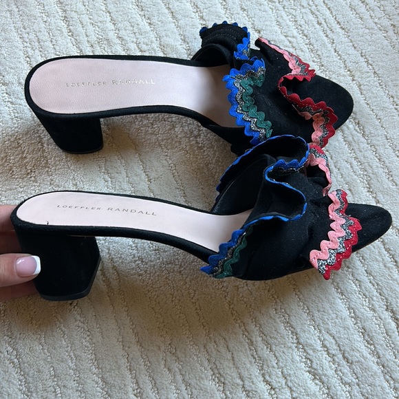 Loeffler Randall Shoes - Loeffler Randall ruffle trim heels